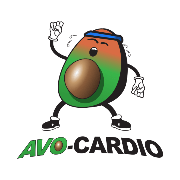 Avo-Cardio - Avocado Pun by Nonstop Shirts