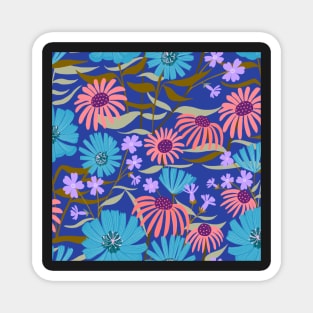 Blue Summer flowers Magnet