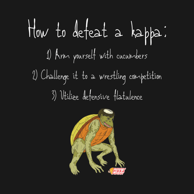 How to Defeat a Kappa White text by Pineapple Pizza Podcast