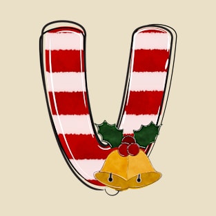 Letter V (Christmas Alphabet) T-Shirt