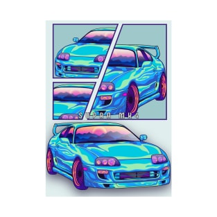 Toyota Supra mk4 Car mint T-Shirt