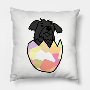 Puppy Dog Hatching from Easter Egg Pillow