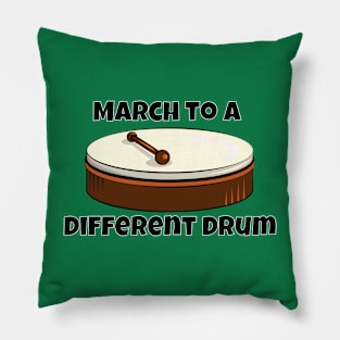 March to a Different Drum - Bodhran Pillow