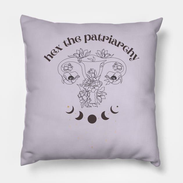 Hex the Patriarchy Pillow by Banana Latte Designs