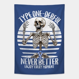 Type One-derful Type 1 Diabetes Awareness T1D Never Better Tapestry