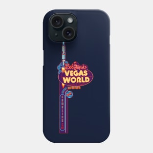 Vintage Vegas World Hotel and Casino Sign Las Vegas Phone Case