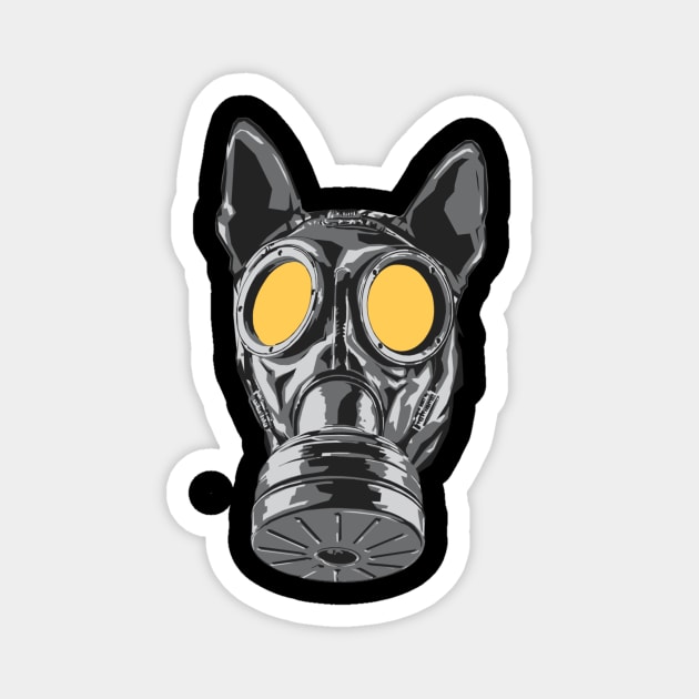 Save the planet | The Mask Dog Magnet by Tee Architect