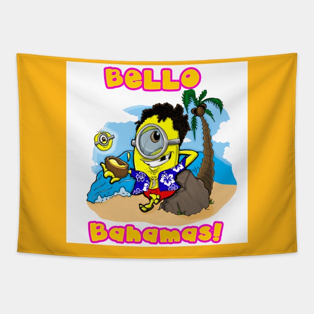 Bello Bahamas Tapestry by JokeyShirts