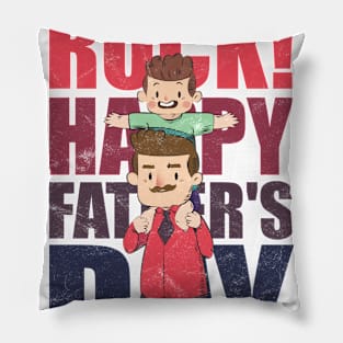 You Rock Happy Father's Day Pillow