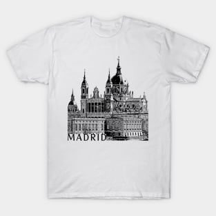 Madrid Spain Metro Subway Train Map Spanish Language T-Shirt funny t shirts  customized t shirts