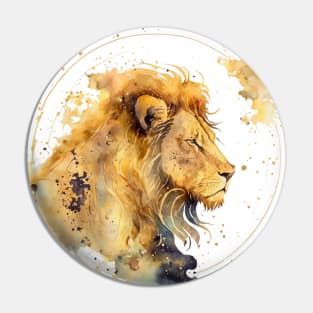 Watercolor Zodiac - Leo Pin