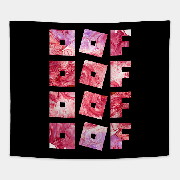 Roblox Logo Game Oof Ripetitive Red Paint Gamer Roblox Tapestry Teepublic - roblox logo game oof ripetitive red paint gamer roblox sticker teepublic