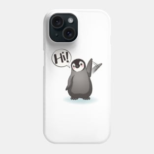 Happy emperor penguin chick Phone Case