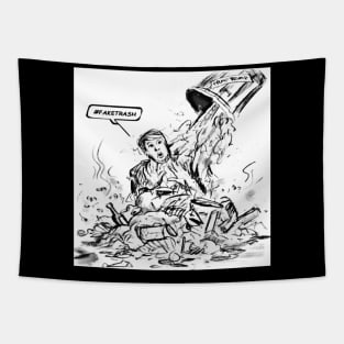 Dump tRump Landfill - X 45 - Double-sided Tapestry