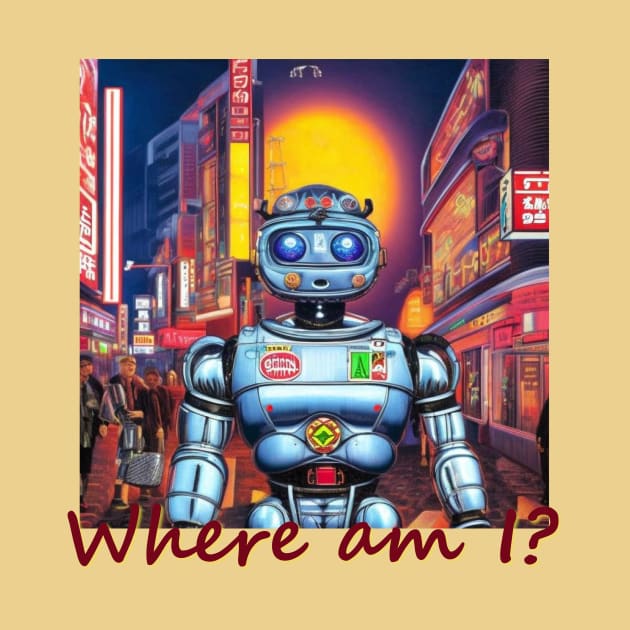 Japan Tokyo Robot 'Where am I?' by Kana Kanjin by erizen