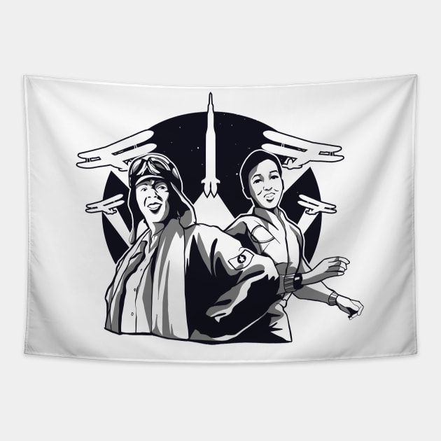 Women Power Tapestry by Urban_Vintage