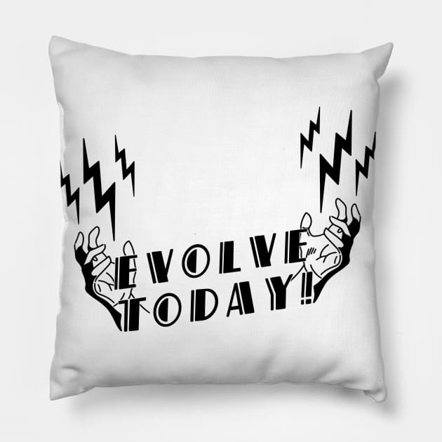 Evolve Today - Electro Bolt Pillow by zody