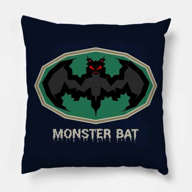 MONSTER BAT Pillow by APELO