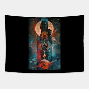 70s Sci-Fi Artwork Tapestry