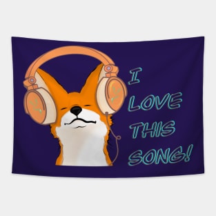 Fox with headset - I love this song! Tapestry