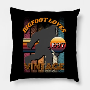 Bigfoot Loves Vintage 1997 Pillow