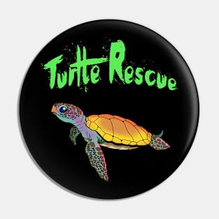 Turtle Rescue Pin