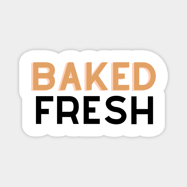 Baked Fresh: Whimsical Kitchen Delights Magnet by We Connect Store