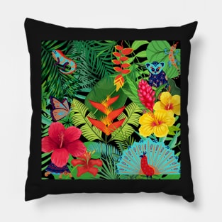 Beautiful Jungle Creatures Pillow