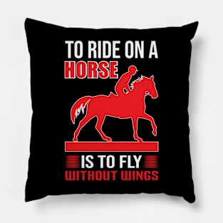 Horse T - Shirt Design Pillow