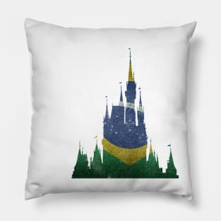 Brazil Magic Castle Silhouette Pillow