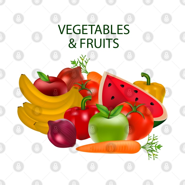 Vegetables & Fruits by Mako Design 