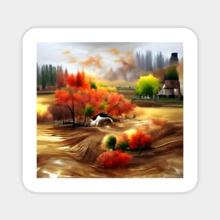 Autumn Fields Magnet