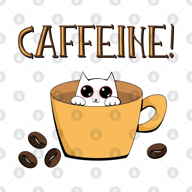 Caffeine addict cat by Simmerika