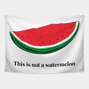 Funny This Is Not A Watermelon - Palestine Flag Tapestry