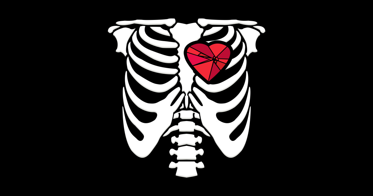 Broken Hearted - Ribs - Sticker | TeePublic