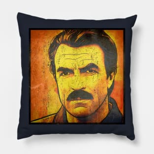 tom selleck retro Pillow