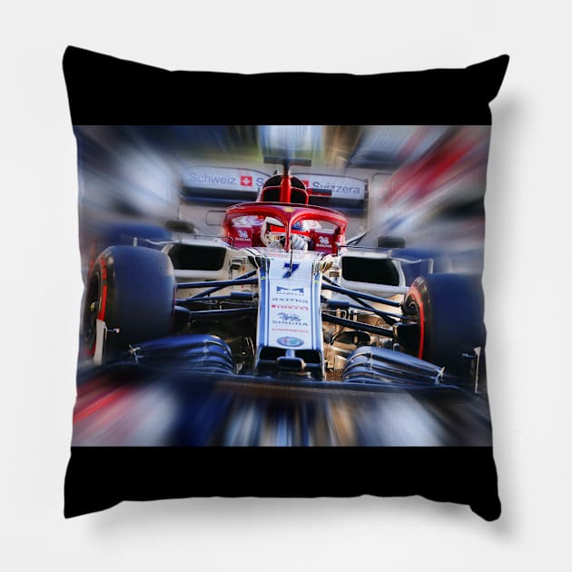 Kimi Raikkonen - Finland Pillow by DeVerviers