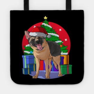 German Shepherd Christmas Tote