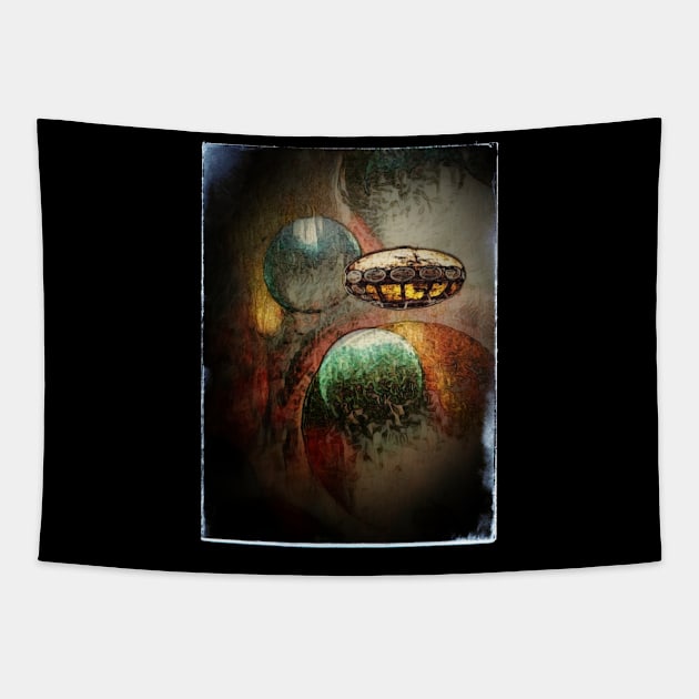 Spacecraft Tapestry by Borges