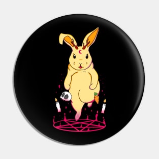 Summoning Cute Jackalope Yellow Pin