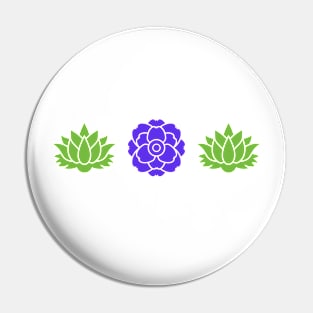 Zen Flowers Pin