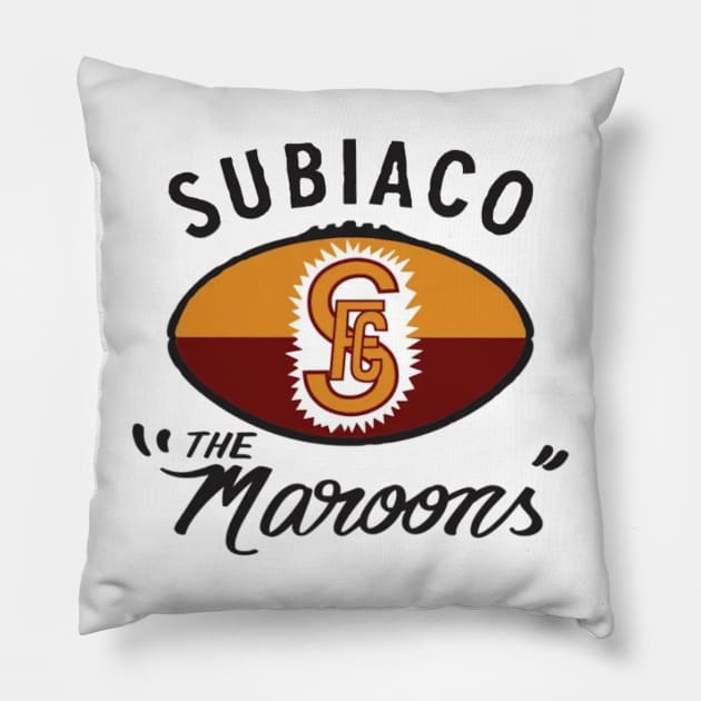 Subiaco football club the marrons | AFL Footy Pillow by euror-design