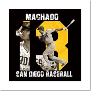 Manny Machado San Diego Padres City Connect MLB Baseball Poster