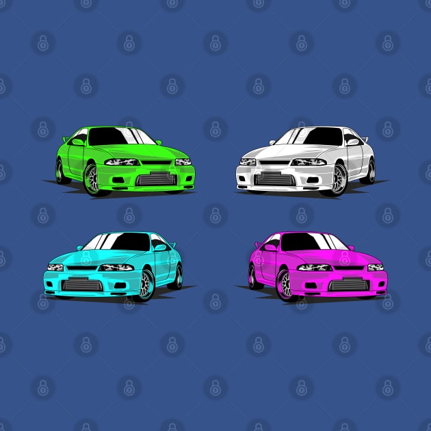 4 x R33 skyline JDM by Car_Designer