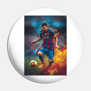 Lionel Messi Pop Art Pin