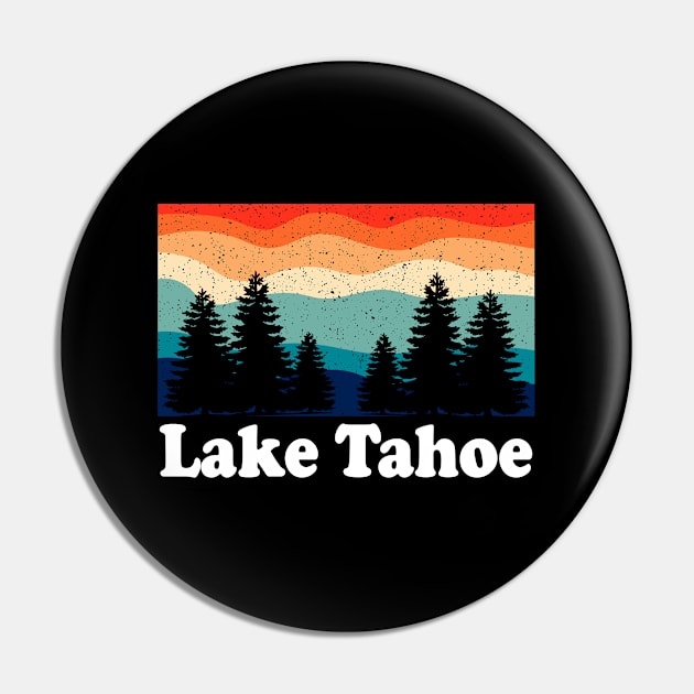 Vintage Lake Tahoe Forest Camping Pin by ChadPill