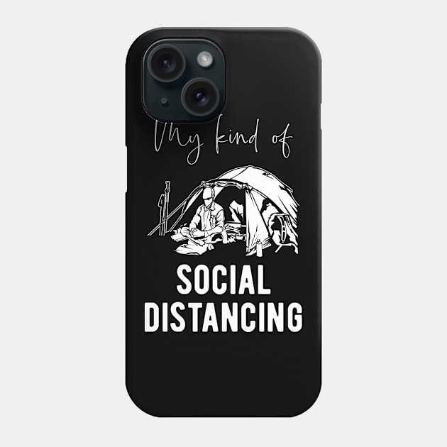 Camping Fan - Social Distancing Saying Phone Case by BlueTodyArt