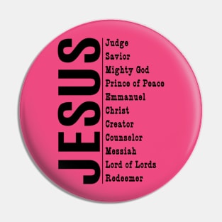 Jesus and his titles Pin