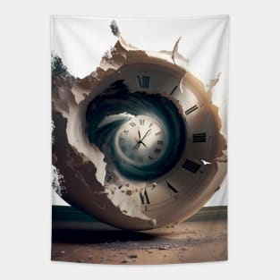 Time Warp Machine, no fill (Choose your own Light Color Background Color) Tapestry