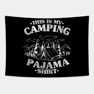 Funny Camper Hiking Outdoor Retro This Is My Camping Pajama Tapestry